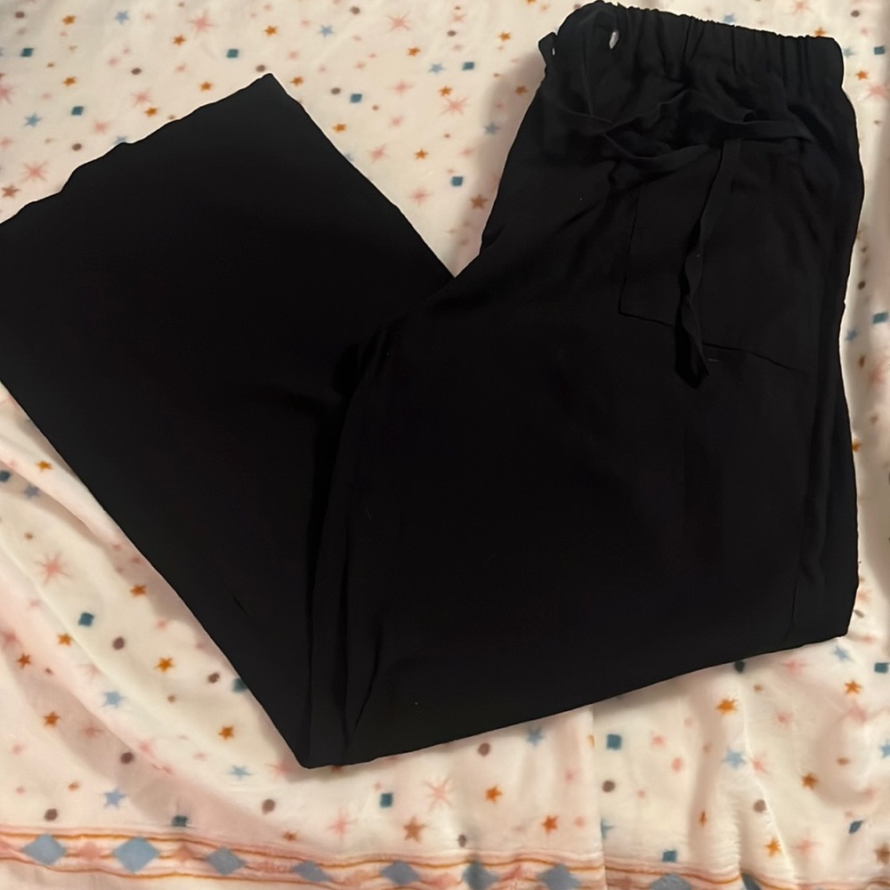 Boutique linen wide leg casual pants